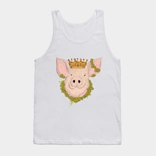 Lucky pig with crown Tank Top